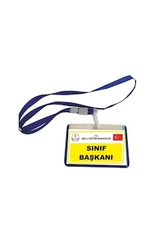 Sınıf Başkanı Yaka Kartı İpli Sınıf Başkanı Yaka Kartı İpli