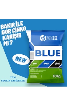 Agroege Blue Mix %20 Bakır % 5 Çinko %0,5 Bor 10 Kg Toz Agroege Blue Mix %20 Bakır % 5 Çinko %0,5 Bor 10 Kg Toz