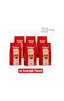 Shazel Kahve Kreması 1000 Gr Flat Bottom 6 Adet
