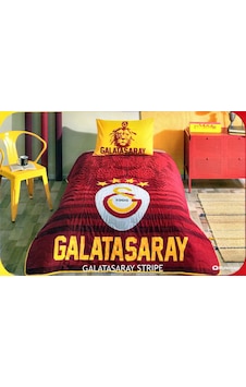 Taç Galatasaray Stripe Tek Kişilik Yatak Örtüsü 160x 230 Cm Taç Galatasaray Stripe Tek Kişilik Yatak Örtüsü 160x 230 Cm