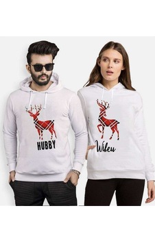 Tshirthane Hubby Wifey Geyik Sevgili Kombinleri Kapüşonlu Kombi Tshirthane Hubby Wifey Geyik Sevgili Kombinleri Kapüşonlu Kombi