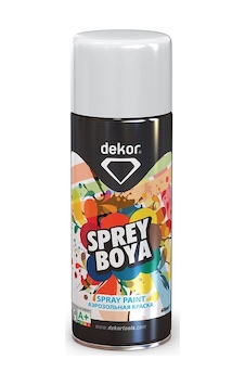 Dekor 650 Parlak Beyaz Sprey Boya 400ml Dekor 650 Parlak Beyaz Sprey Boya 400ml