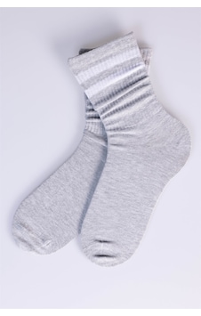 Tudors Unisex Çizgili Kolej Tenis Çorabı-27765 - Erkek Gri Tudors Unisex Çizgili Kolej Tenis Çorabı-27765 - Erkek Gri