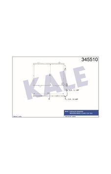 KALE OTO Radyatör 345510 Klima Radyatörü C-Class Clk Slk Crossfıre