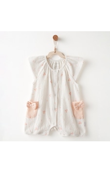 Andywawa Little Swan Love Kız Bebek Tulum Ac26536 Ekru Andywawa Little Swan Love Kız Bebek Tulum Ac26536 Ekru
