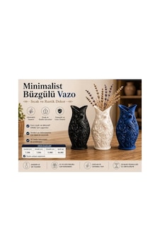 Urartu 3d Koyu Mavi Zarif Çiçek Desenli Tavus Kuşu Temalı Vazo Model:hbcv0000gıı6u5 Urartu 3d Koyu Mavi Zarif Çiçek Desenli Tavus Kuşu Temalı Vazo Model:hbcv0000gıı6u5