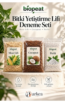 Mısır Lifi 2 L + Cocopeat 2 L + Perlit 1 L Bitki Yetiştirme Deneme Seti 3 Mısır Lifi 2 L + Cocopeat 2 L + Perlit 1 L Bitki Yetiştirme Deneme Seti 3