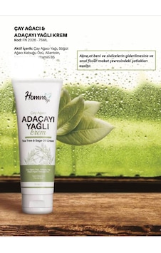 Homm Bitkisel Çay Ağacı Adaçaylı Krem 75 Ml Homm Bitkisel Çay Ağacı Adaçaylı Krem 75 Ml