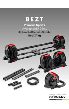 Premium Sports Ayarlanabilir 3 İn 1 Halter Kettlebell Dambıl Seti 24kg Kırmızı Premium Sports Ayarlanabilir 3 İn 1 Halter Kettlebell Dambıl Seti 24kg Kırmızı