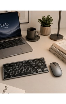Maesko Bluetooth Ve 2.4g Destekli Kablosuz Klavye Mouse Seti Şarj Edilebilir
