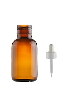 30ml Kahverengi Cam Ecza Şişesi Plastik Damlalıklı Çubuklu, 12 Adet, Ecza Şişesi, Cam Şişe, Amber Şi