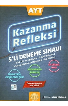 AYT Kazanma Refleksi 5'li Deneme - Tammat Yayıncılık AYT Kazanma Refleksi 5'li Deneme - Tammat Yayıncılık