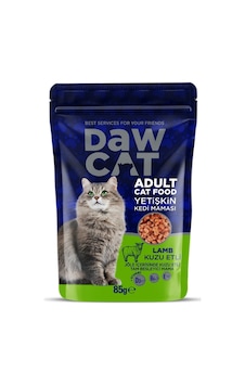 Dawcat  Jöle İçerisinde Kuzu Etli Yetişkin Kedi Maması 85 G
