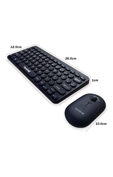 Kablosuz Lacivert Bluetooth Klavye Mouse Seti Yuvarlak Tuşlu Ta Kablosuz Lacivert Bluetooth Klavye Mouse Seti Yuvarlak Tuşlu Ta