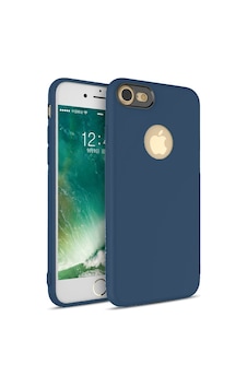 Totu Apple Uyumlu iPhone 7 Plus Arka Koruma Arka Koruma Kılıf - Mavi Mavi Totu Apple Uyumlu iPhone 7 Plus Arka Koruma Arka Koruma Kılıf - Mavi Mavi