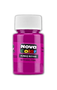 Kumaş Boyası Tişört Çanta Tekstil Boyası 30 Ml 1 Adet Nova Color Kumaş Boyası 1 Adet Pembe Kumaş Boyası Tişört Çanta Tekstil Boyası 30 Ml 1 Adet Nova Color Kumaş Boyası 1 Adet Pembe