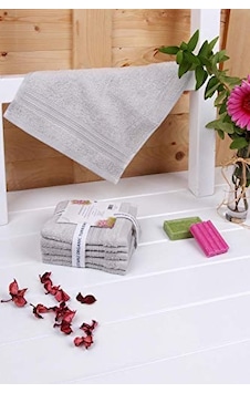 Baveno İndigo Ağacı Bitkisel Organik Boyama 6'lı 33x33 Havlu Gri