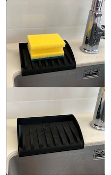 3d Baskı Mutfak Sünger Süzdürücü Siyah