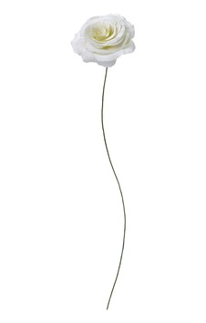 Yapay Çiçek, Beyaz, 50 Cm, Gül Yapay Çiçek, Beyaz, 50 Cm, Gül