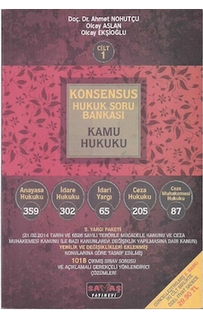 Konsensus Hukuk Soru Bankası Cilt 1 - Kamu Hukuku - Ahmet Nohutçu - Sertkan Erdurmaz - Olcay Ekşioğlu Konsensus Hukuk Soru Bankası Cilt 1 - Kamu Hukuku - Ahmet Nohutçu - Sertkan Erdurmaz - Olcay Ekşioğlu