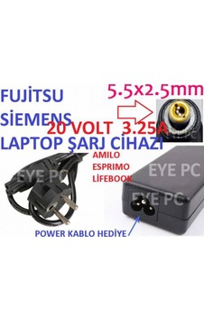 Fujitsu  Siemens Uyumlu  Lifebook Laptop  Şarj Adaptörü Şarj Aleti