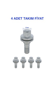Bijon Civatası Çelik Jant 4 Adet Tk. Aa.17mm Ym 12x1.25x17 Peugeot Cıtroen Ds Opel Fıat