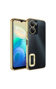 Vivo Y16 Kılıf Kamera Korumalı Logo Gösteren Zore Omega Kapak Gold Vivo Y16 Kılıf Kamera Korumalı Logo Gösteren Zore Omega Kapak Gold