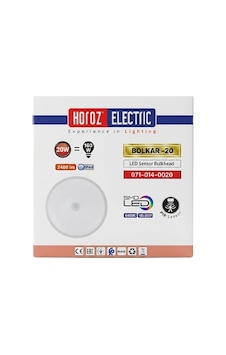 Horoz 20w Sensorlu Beyaz S/u Led Armatur Horoz 20w Sensorlu Beyaz S/u Led Armatur