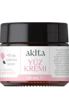 Akita Doğal Yüz Kremi 35+ Yaş Gül 50 ML Akita Doğal Yüz Kremi 35+ Yaş Gül 50 ML