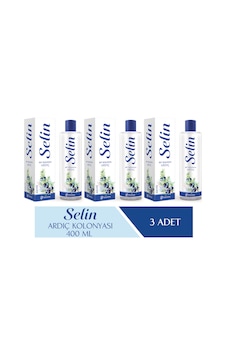Selin Parfümlü Kolonya Ardıç 400 ML 3'lü Selin Parfümlü Kolonya Ardıç 400 ML 3'lü