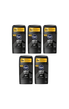 Stick Nivea Men Deodorant Deep Dımensıon Aktif Karbon Odunsu Koku 50 Ml X 5 Adet