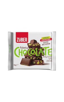 5 Adet Züber Antep Fıstıklı Sütlü Çikolata 42 G 5 Adet Züber Antep Fıstıklı Sütlü Çikolata 42 G