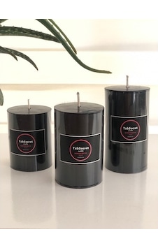 Tabsecret Candle Fruity Aromalı 3'Lü Mum Seti Siyah Tabsecret Candle Fruity Aromalı 3'Lü Mum Seti Siyah
