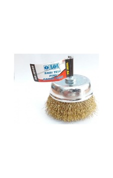 Ha10149 Pimli Sarı Tel Çanak Fırça 75 Mm Ha10149 Pimli Sarı Tel Çanak Fırça 75 Mm