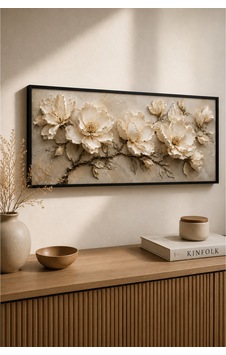 3d Dokulu Kabartma Görünümlü Beyaz Çiçekli Ahşap Tablo 25x60 Cm Siyah Çerçeveli Uv Baskı Dekoratif Sanat 3d Dokulu Kabartma Görünümlü Beyaz Çiçekli Ahşap Tablo 25x60 Cm Siyah Çerçeveli Uv Baskı Dekoratif Sanat