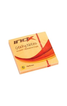 2328 Inox 75x75 Yapışkanlı Not Kağıdı Fosforlu Turuncu 80 Yaprak 2328 Inox 75x75 Yapışkanlı Not Kağıdı Fosforlu Turuncu 80 Yaprak