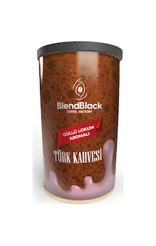 Blendblack Güllü Lokum Aromalı Türk Kahvesi Teneke Kutu 250 G Blendblack Güllü Lokum Aromalı Türk Kahvesi Teneke Kutu 250 G