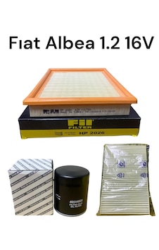 Fıat Albea 172 1.2 16v -filtre Seti Kw 59 - 80 Hp 188 A5.000 - 1242 Ccm - 03/02 12/09 3filtre