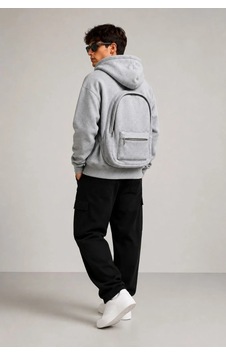 Tarzyeri Erkek 3 İplik Şardonlu Tam Fermuarlı Kapüşonlu Arka Çanta Detaylı Sweatshirt - Gri Tarzyeri Erkek 3 İplik Şardonlu Tam Fermuarlı Kapüşonlu Arka Çanta Detaylı Sweatshirt - Gri