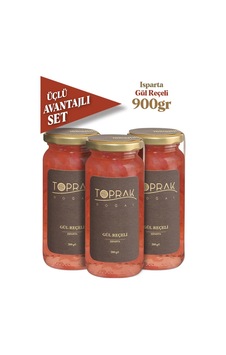 Toprak Doğal Gül Reçeli Avantajlı Set 3 x 300 G Toprak Doğal Gül Reçeli Avantajlı Set 3 x 300 G