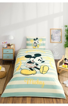 Özdilek Tekkişilik Çocuk Nevresim Takımı-mickey Mouse Hawaii Mint