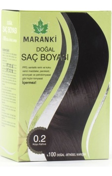 Maranki Doğal Saç Boyası 0.2 Koyu Kahve