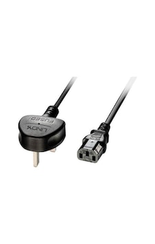 Lindy LIN-30433 2 MT İngiliz IEC to C13 Power Güç Kablosu