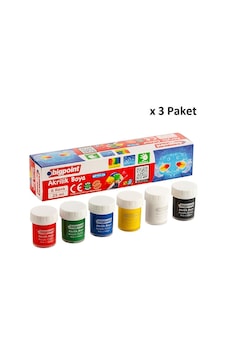 Bigpoint Akrilik Boya 6 Renk X 25 Ml X 3 Paket Diğer Bigpoint Akrilik Boya 6 Renk X 25 Ml X 3 Paket Diğer