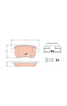 Renault Kangoo Arka Fren Balatası 2008-2020 Renault Kangoo Arka Fren Balatası 2008-2020
