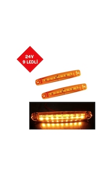 Dekoratif Parmak Lamba Universal IP65 Su Geçirmez 9 Led 12-24V Sarı TH-911 Dekoratif Parmak Lamba Universal IP65 Su Geçirmez 9 Led 12-24V Sarı TH-911