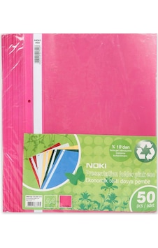 Noki Eco Telli Dosya Pembe 50'li N11.297 Noki Eco Telli Dosya Pembe 50'li N11.297
