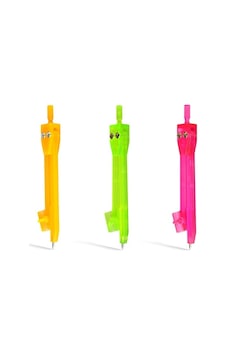 Hatas Pergel Öğrenci Plastik Neon 0882 Karışık Renk Hatas Pergel Öğrenci Plastik Neon 0882 Karışık Renk