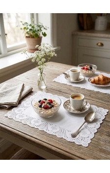Mucit Home 50 Adet Dikdörtgen Dantel Görünümlü Kağıt Supla 40 30 Cm Tatlı Yemek Servis Supla Beyaz Mucit Home 50 Adet Dikdörtgen Dantel Görünümlü Kağıt Supla 40 30 Cm Tatlı Yemek Servis Supla Beyaz