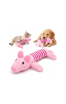 Madpet Peluş Domuzcuk Kedi Köpek Oyuncağı - 25 X 10 X 4 Cm - Pemb Madpet Peluş Domuzcuk Kedi Köpek Oyuncağı - 25 X 10 X 4 Cm - Pemb
